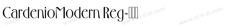 CardenioModern Reg字体转换
